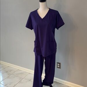 Healing Hands Scrub Set - Purple